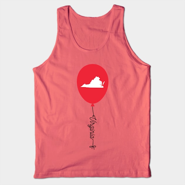 Virginia State Balloon Tank Top by InspiredQuotes